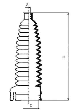 Пильовик кермової рейки