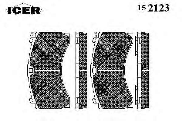 Комплект тормозных колодок, дисковый тормоз