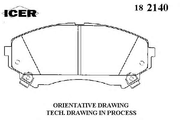 Комплект тормозных колодок, дисковый тормоз