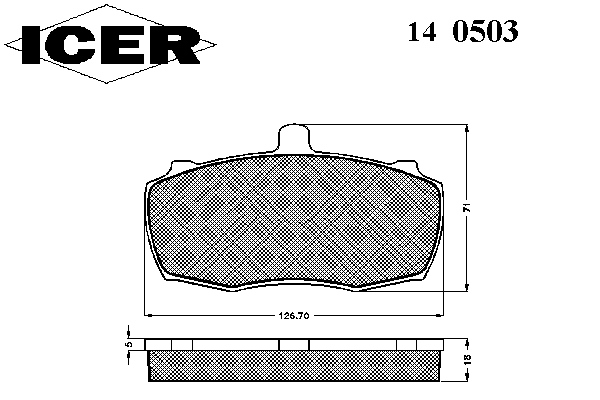 Комплект тормозных колодок, дисковый тормоз