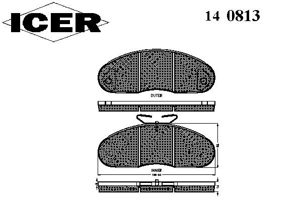 Комплект тормозных колодок, дисковый тормоз