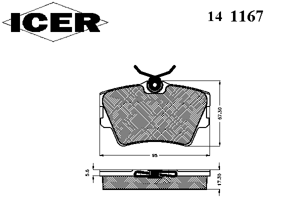 Комплект тормозных колодок, дисковый тормоз