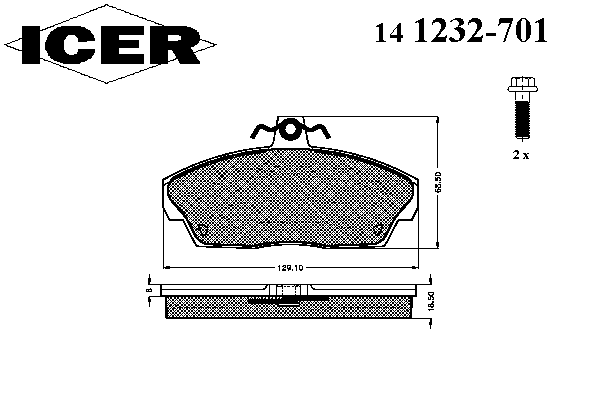 Колодки гальмівні (передні) Land Rover Freelander I 98-06