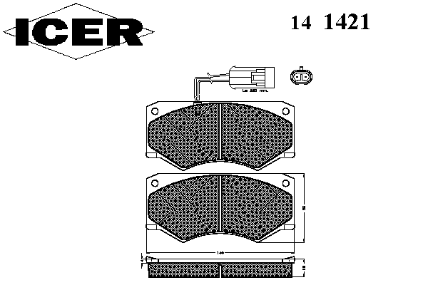 Комплект тормозных колодок, дисковый тормоз