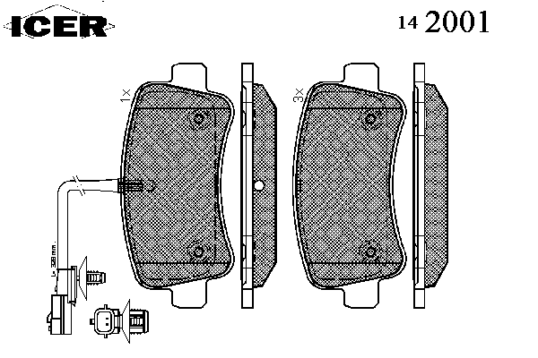 Колодки гальмівні (задні) Renault Master III/Opel Movano B/Nissan NV400 10- (+датчик)(однокатковий)