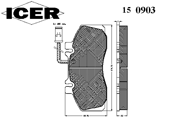 Комплект тормозных колодок, дисковый тормоз