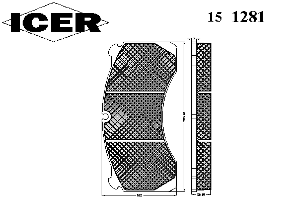 Комплект тормозных колодок, дисковый тормоз