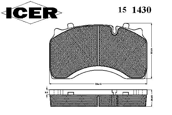 Комплект тормозных колодок, дисковый тормоз