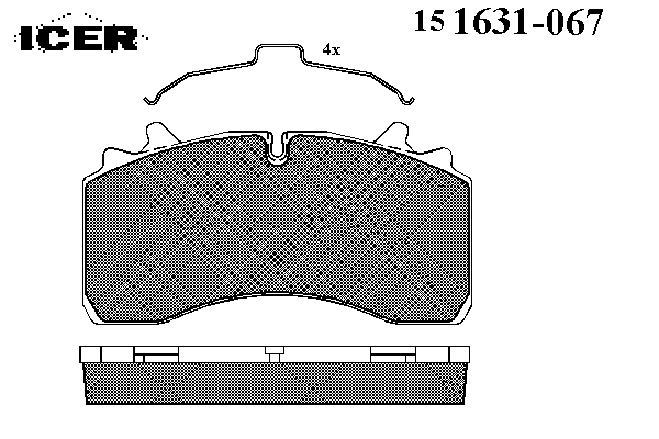 Комплект тормозных колодок, дисковый тормоз