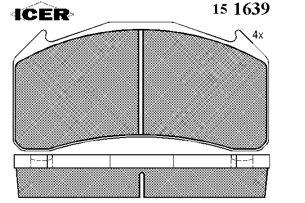 Комплект тормозных колодок, дисковый тормоз