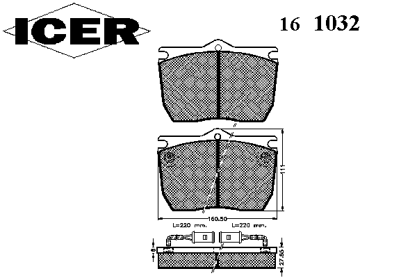Комплект тормозных колодок, дисковый тормоз