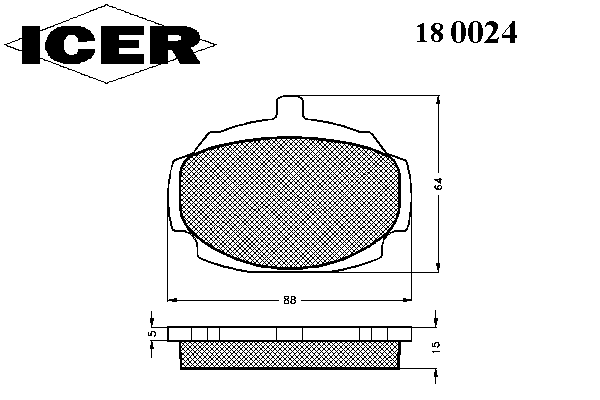 Комплект тормозных колодок, дисковый тормоз