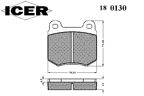 Комплект тормозных колодок, дисковый тормоз