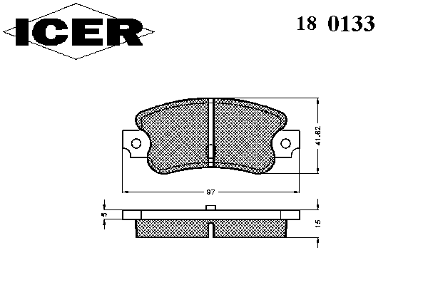Комплект тормозных колодок, дисковый тормоз