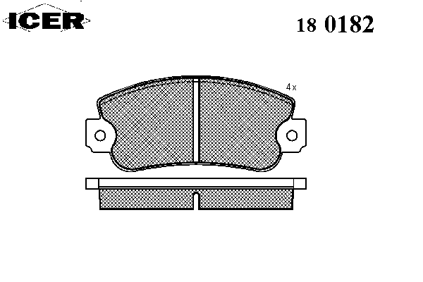 Комплект тормозных колодок, дисковый тормоз