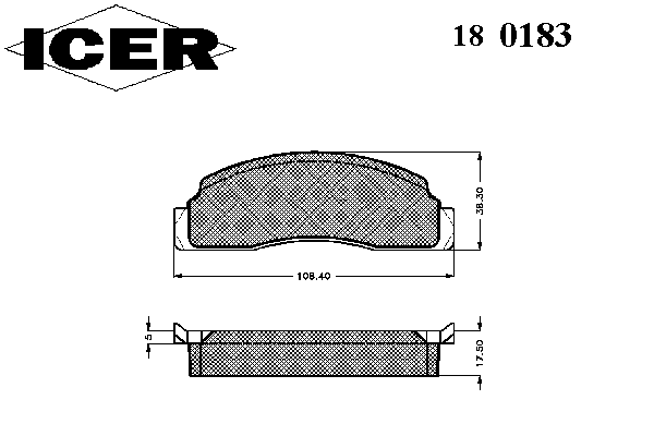 Комплект тормозных колодок, дисковый тормоз