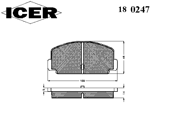 Комплект тормозных колодок, дисковый тормоз