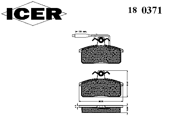 Комплект тормозных колодок, дисковый тормоз