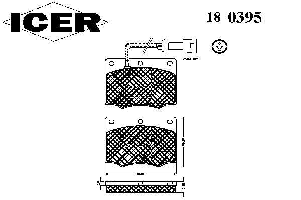 Комплект тормозных колодок, дисковый тормоз