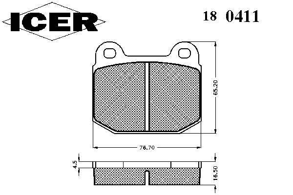 Комплект тормозных колодок, дисковый тормоз