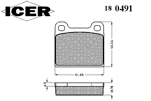 Комплект тормозных колодок, дисковый тормоз