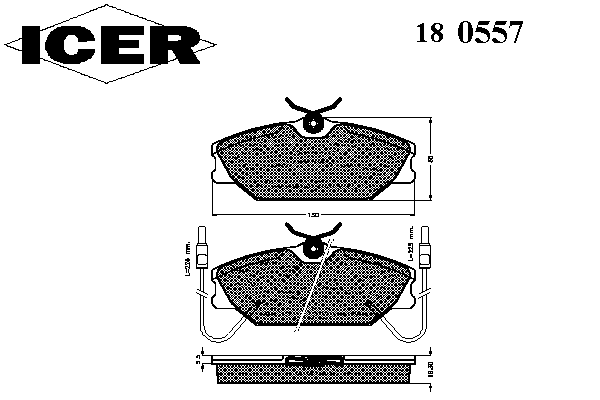 Комплект тормозных колодок, дисковый тормоз