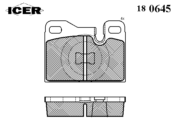 Комплект тормозных колодок, дисковый тормоз