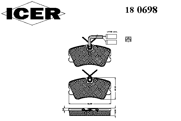 Комплект тормозных колодок, дисковый тормоз