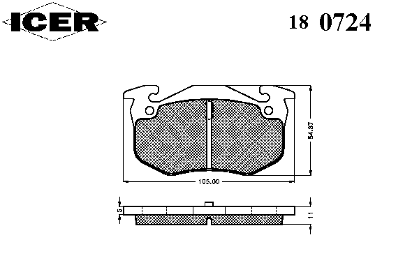 Гальмівні колодки, дискове гальмо (набір)