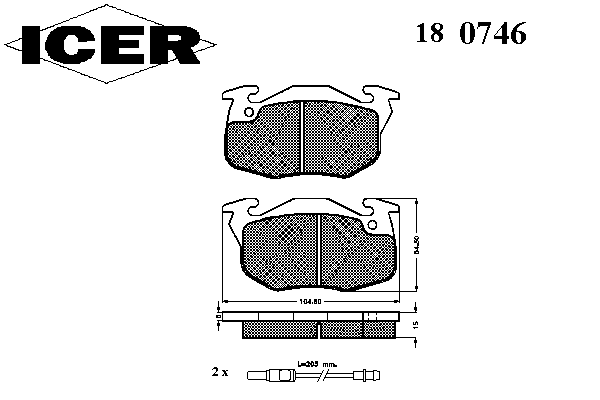 Комплект тормозных колодок, дисковый тормоз