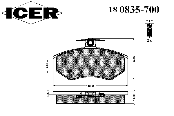 Колодки гальмівні (передні) Audi 80/90/100/200 77-96/VW Passat B3/B4 88-97
