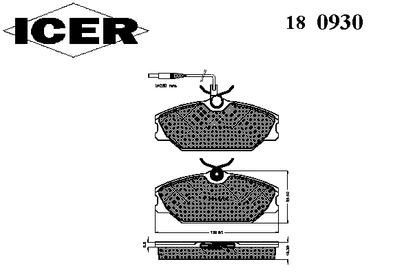 Гальмівні колодки, дискове гальмо (набір)