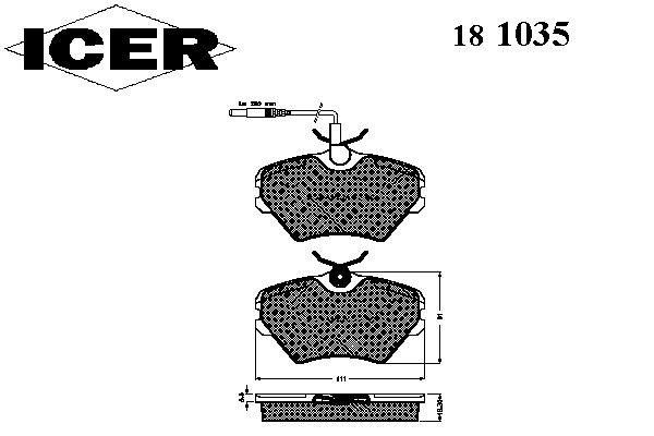 Комплект тормозных колодок, дисковый тормоз