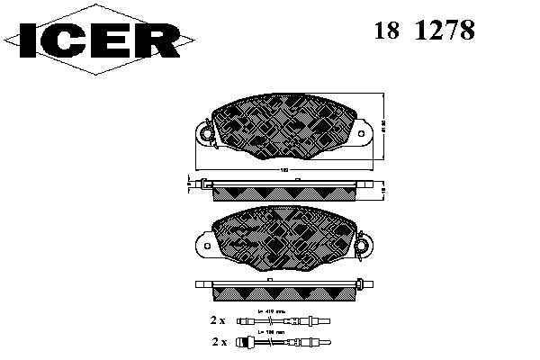 Комплект тормозных колодок, дисковый тормоз