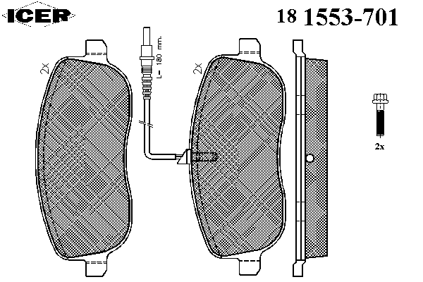 Колодки гальмівні (передні) Citroen C8 02-/Jumpy/Fiat Scudo/Peugeot Expert 95-06/807 02- (+датчики)