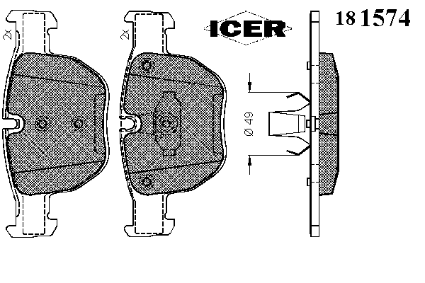 Колодки гальмівні (передні) Land Rover Range Rover III 02-12