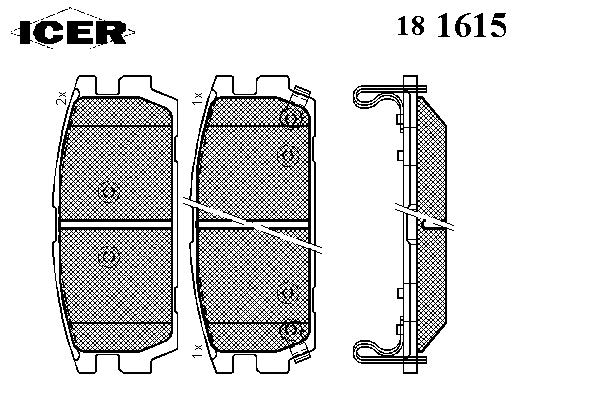 Колодки гальмівні (задні) Hyundai Terracan 01-06