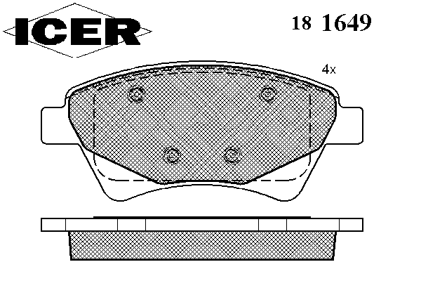 Комплект тормозных колодок, дисковый тормоз