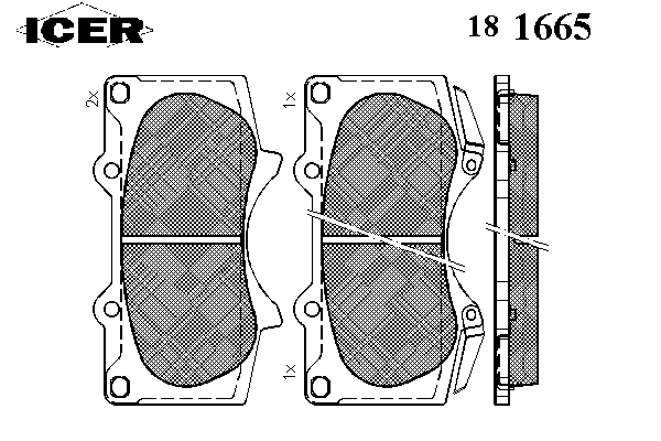 Колодки гальмівні (передні) Mitsubishi Pajero IV/Toyota Hilux 06-/Land Cruiser Prado/Lexus GX 01-