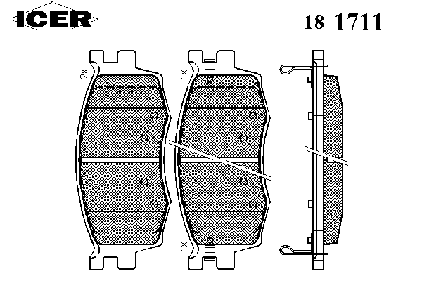 Колодки гальмівні (передні) Kia Rio II 05-/Hyundai i20 08-15/Accent 05-10