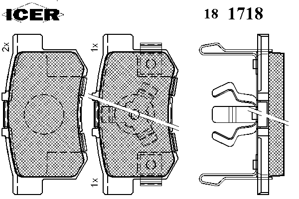 Колодки гальмівні (задні) Honda Accord VIII 08-/CR-V II 01-07/CR-V IV 12-/FR-V 04-