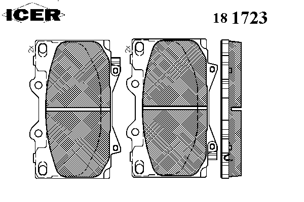 Колодки гальмівні (передні) Toyota Land Cruiser 100 98-07/Prado 02-10/Lexus LX 98-08