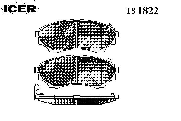 Колодки гальмівні (передні) Ford Ranger 99-12