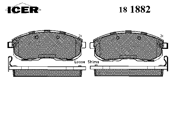 Колодки гальмівні (передні) Renault Latitude/Nissan Juke/Cube 09-/Tiida 07-12/Suzuki SX4 06-