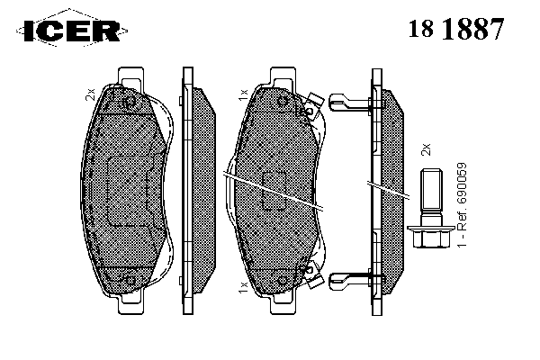 Колодки гальмівні (передні) Honda CR-V III/IV 06-