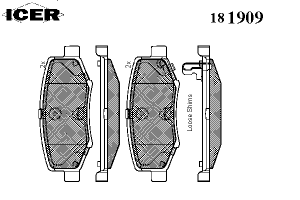 Колодки гальмівні (задні) Jeep Cherokee 08-/Compass 06-/Wrangler 07-/Dodge Nitro 06-12