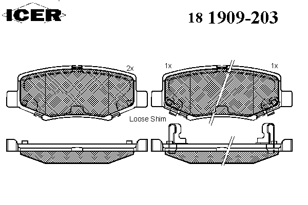 Комплект тормозных колодок, дисковый тормоз