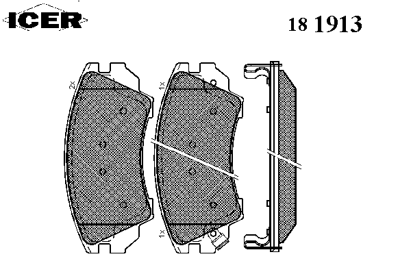 Колодки гальмівні (передні) Nissan Rogue 10-13/Opel Astra J 09-/Insignia 08-17/Zafira C 11-