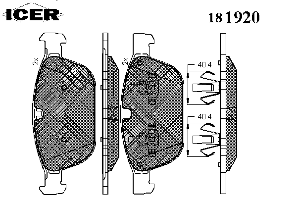 Колодки гальмівні (передні) Volvo XC60 08-17/XC90 02-14