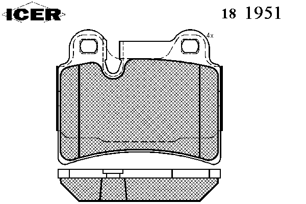 Колодки гальмівні (задні) VW Touareg 02-10
